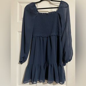 Fun Navy/Royal blue midi dress